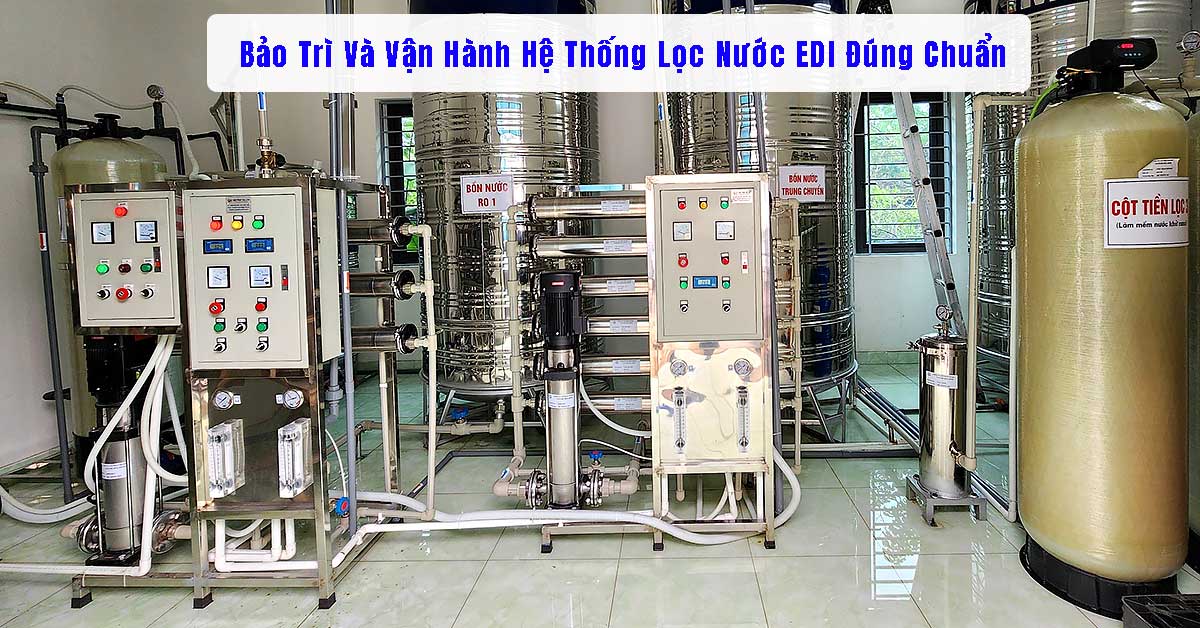Bảo Trì Và Vận Hành Hệ Thống Lọc Nước EDI Đúng Cách