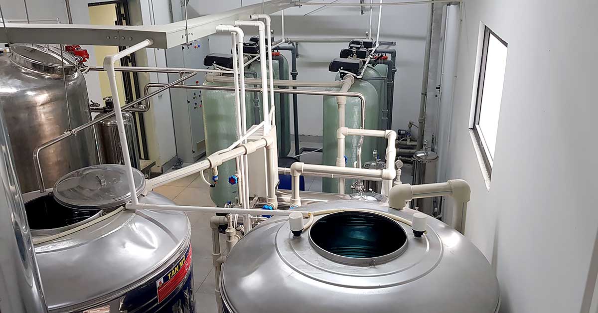 dự án hệ thống lọc nước siêu tinh khiết RO 2 cấp + Mixbed tại Hoà Lạc