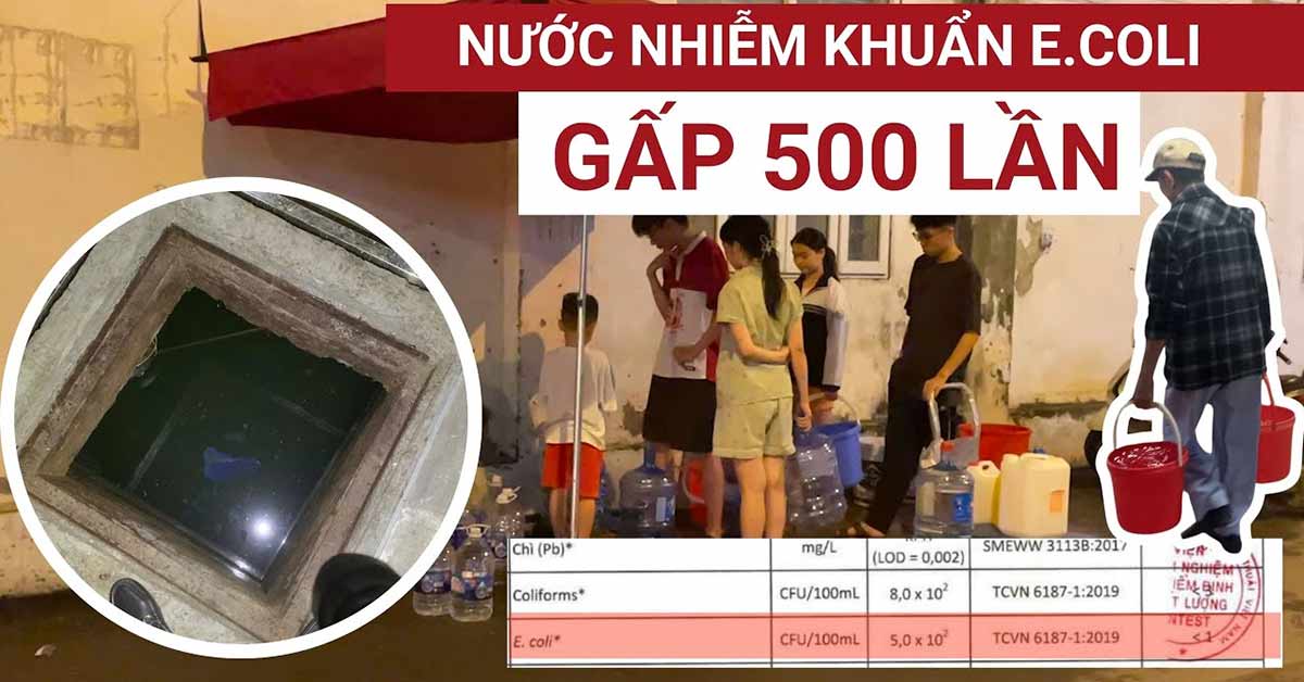 2.000 Cư Dân Mòn Mỏi Chờ Nước Sạch Tại Chung Cư SDU Hà Đông