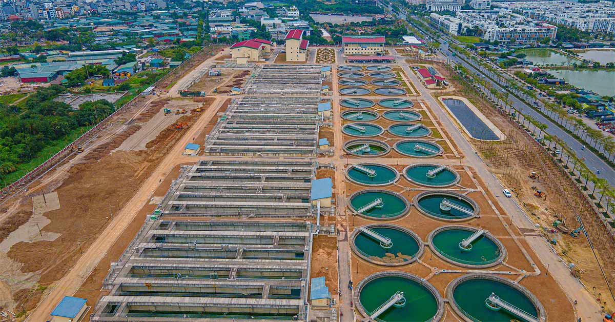 Nhà máy xử lý nước thải Yên Xá