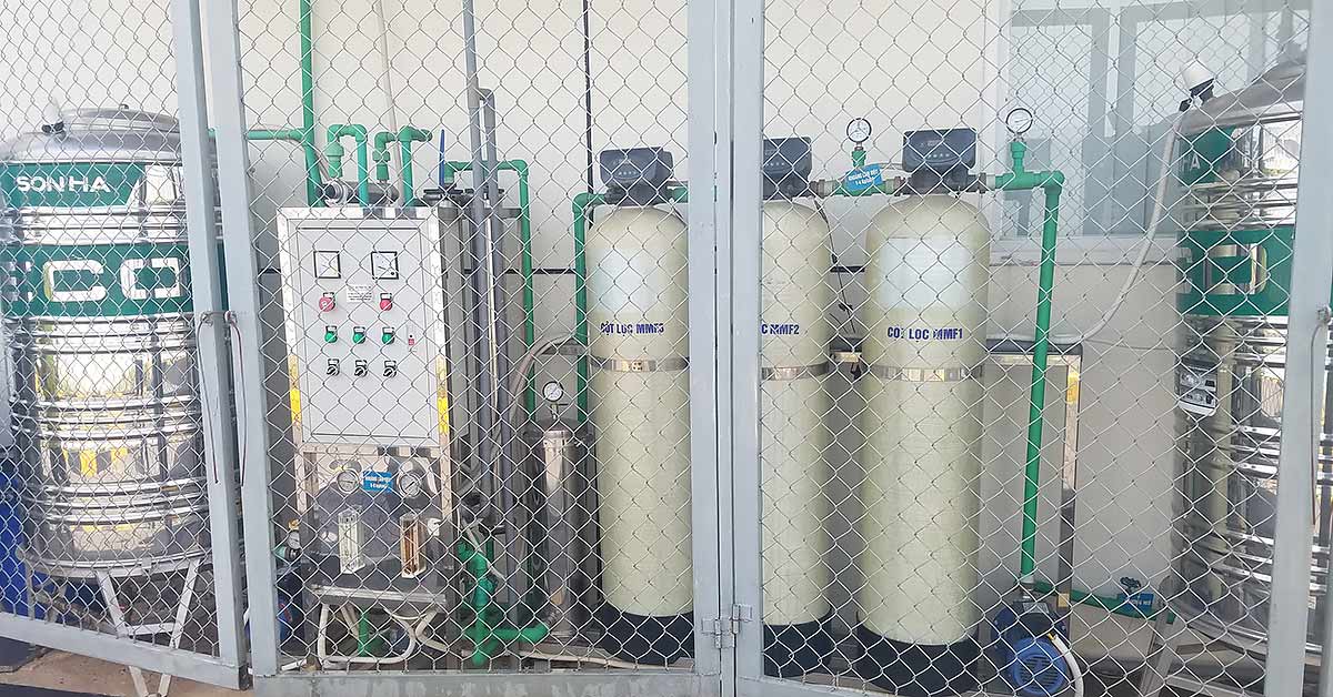 Dự án lọc nước RO 500l/h tại Vĩnh Phúc