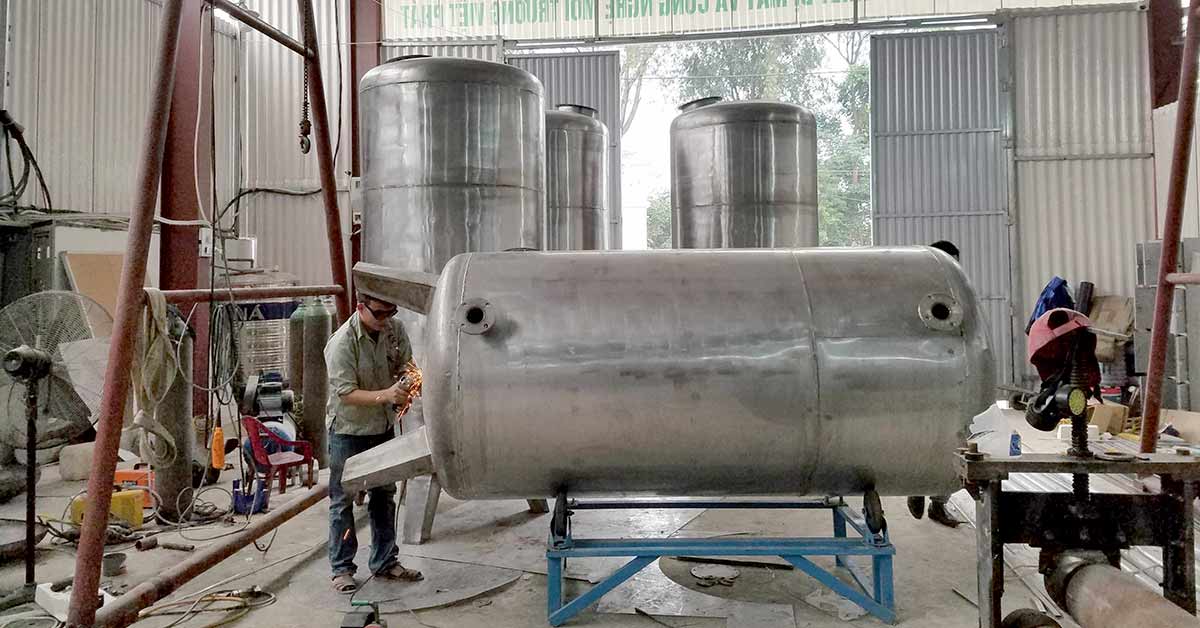 Bồn lọc áp lực bằng inox
