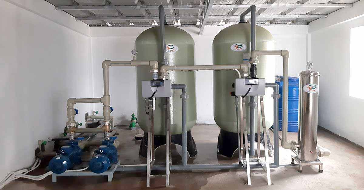 Hệ thống làm mềm nước cứng trong công nghiệp
