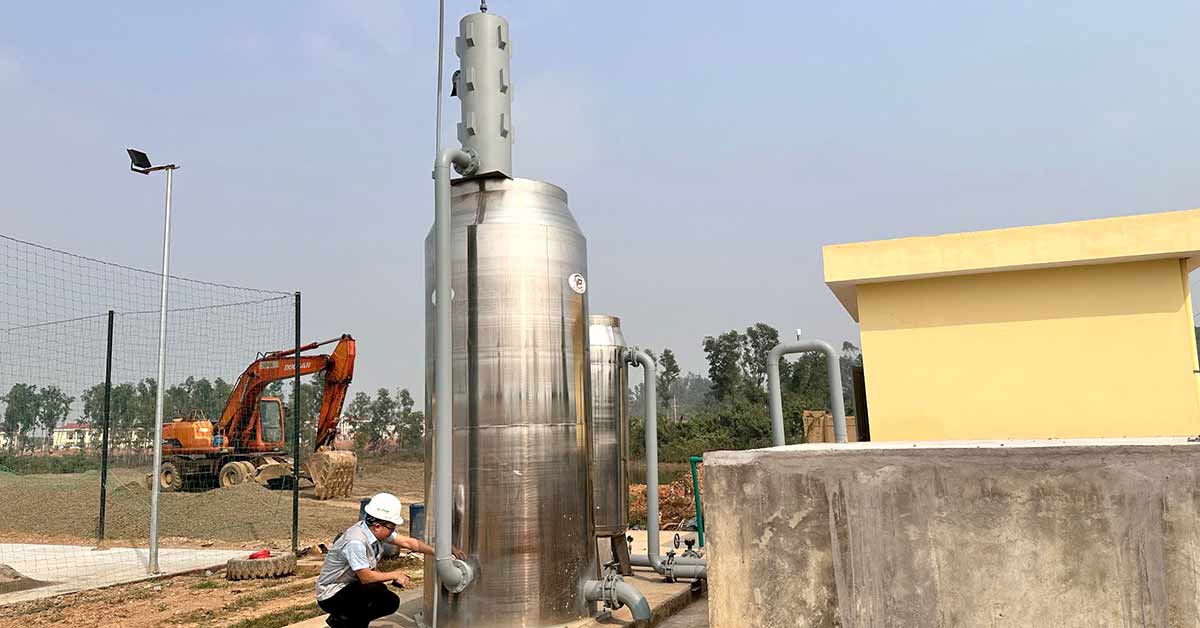 Hệ thống lọc nước công nghiệp 8m3/h tại Thạch Thất
