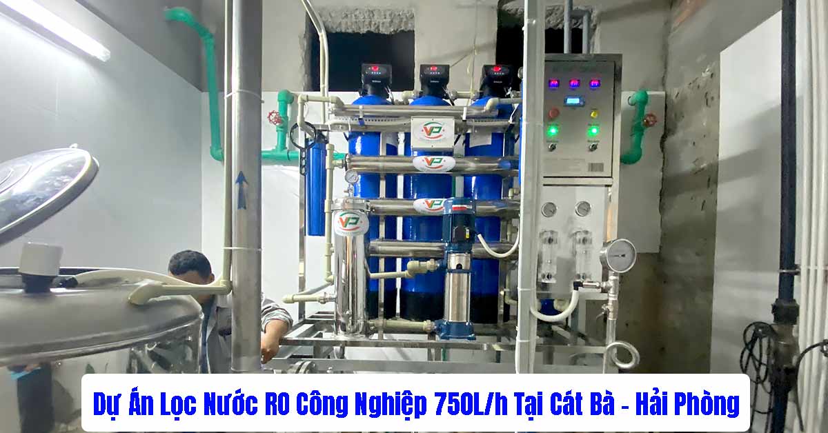Dự Án Lọc Nước RO Công Nghiệp 750L/h Tại Cát Bà – Hải Phòng