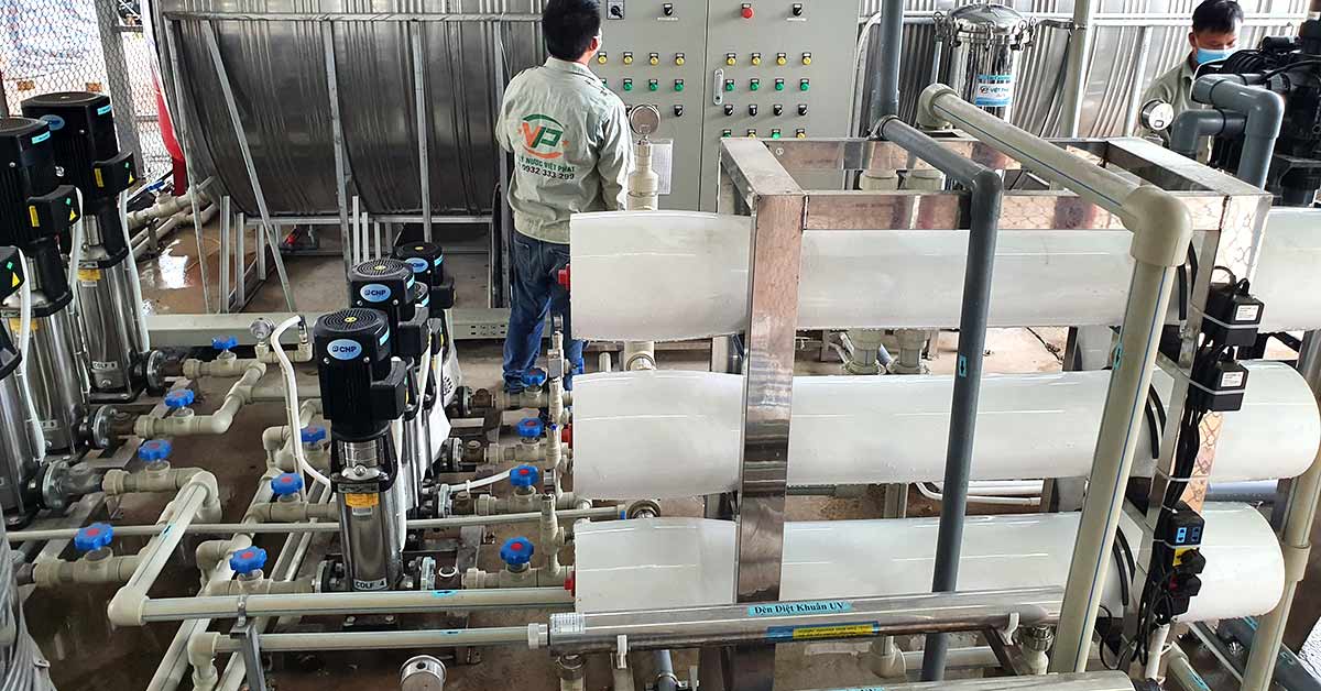 Hệ thống lọc nước RO cấp nước cho sản xuất sữa