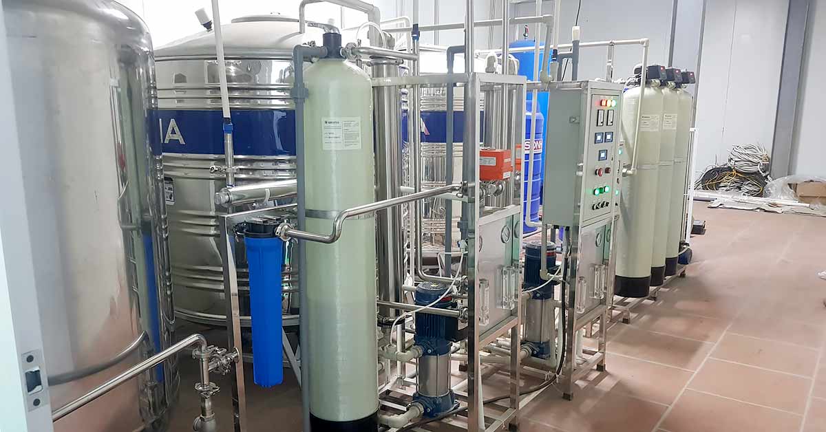 Dự án lọc nước siêu tinh khiết RO 2 cấp + Mixbed tại Chương Mỹ