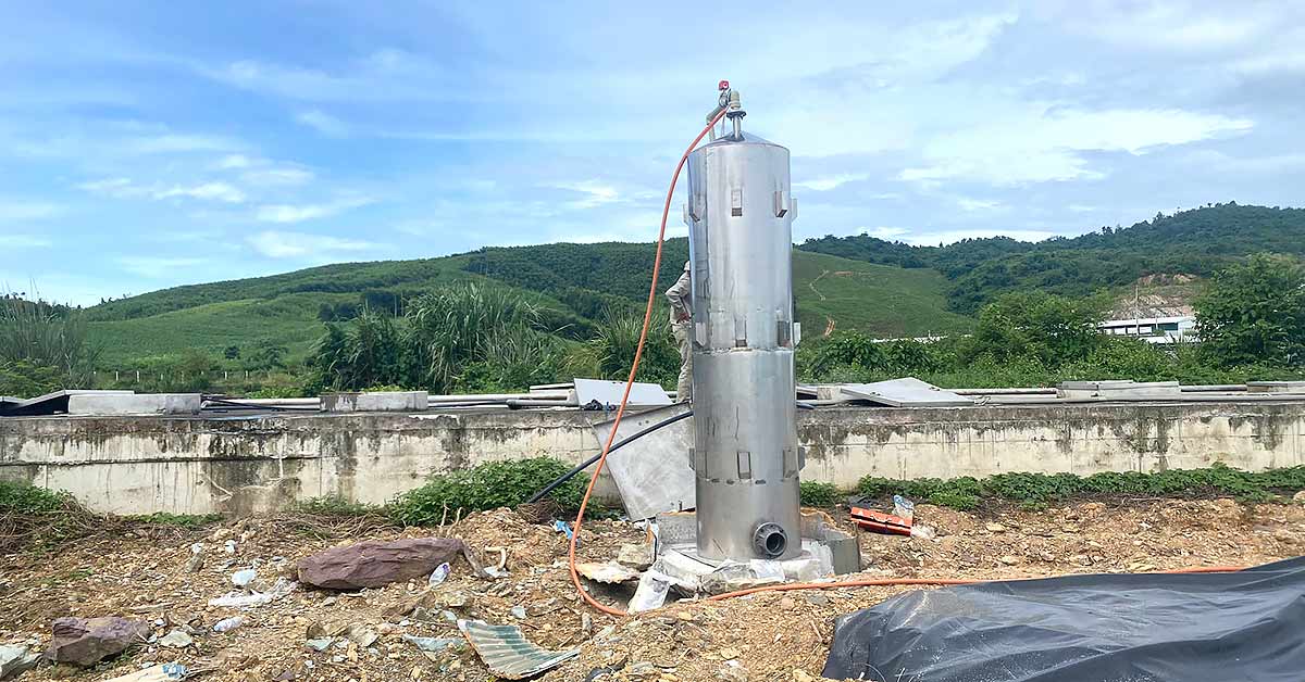 Tháp làm thoáng inox SUS 304