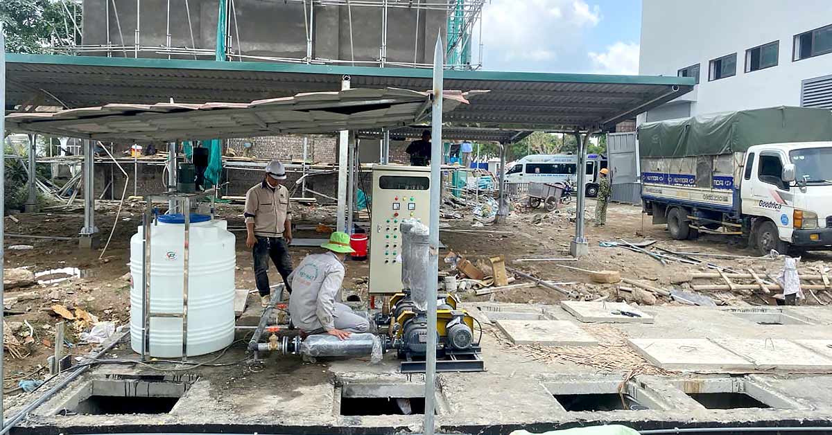 Hệ thống xử lý nước thải sinh hoạt 40m3/ngày đêm