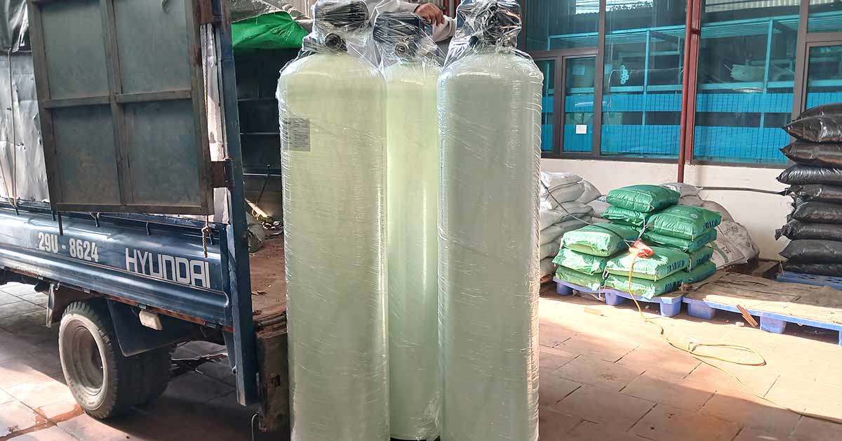 Hệ thống được tháo rời chuẩn bị vận chuyển đến công trình