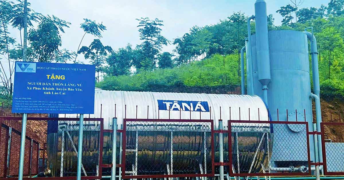 Hệ thống cấp nước sạch tại Làng Nủ