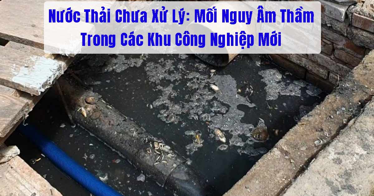 Nước Thải Chưa Xử Lý: Mối Nguy Âm Thầm Trong Các Khu Công Nghiệp Mới