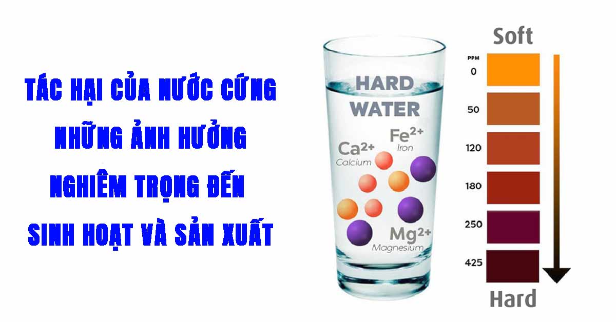 Tác Hại Của Nước Cứng – Những Ảnh Hưởng Nghiêm Trọng Đến Sinh Hoạt Và Sản Xuất