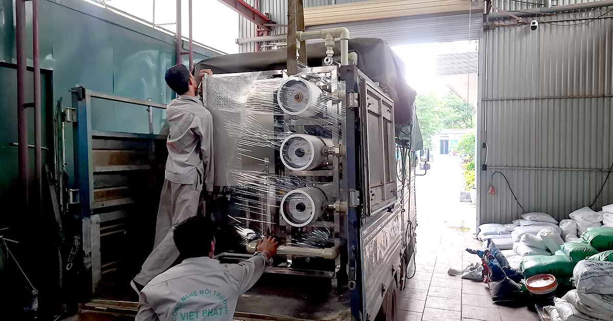 Vận chuyển hệ thống lọc nước RO 3500L/h đến Nghệ An