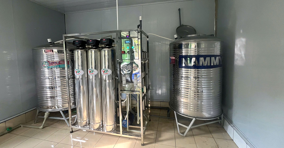 Hệ thống cột lọc inox, ông PVC, PPR có độ bền cao
