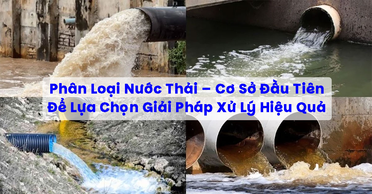 Phân Loại Nước Thải – Cơ Sở Đầu Tiên Để Lựa Chọn Giải Pháp Xử Lý Hiệu Quả