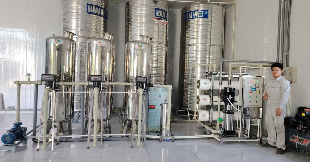 Bàn giao dây chuyền sản xuất nước tinh khiết tại Nghệ An