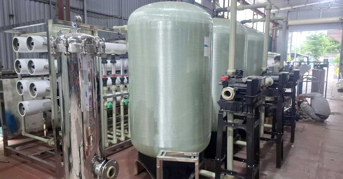 Hoàn thiện sản xuất hệ thống lọc nước siêu tinh khiết cho dự án tại Thái Nguyên