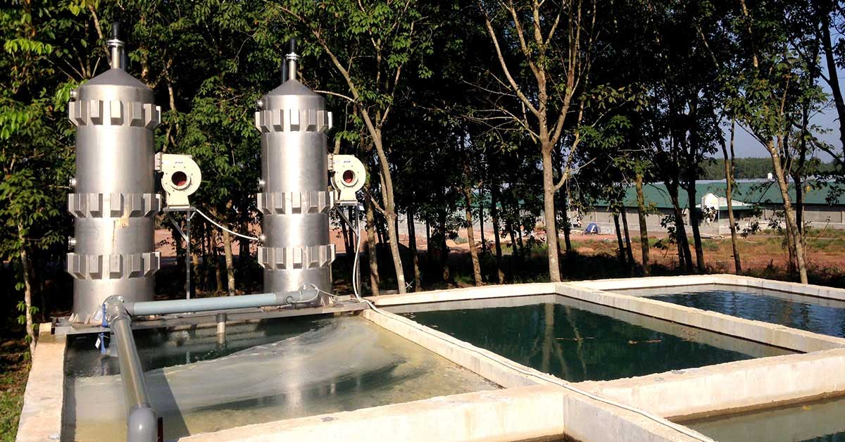 Tháp oxi hóa khử sắt và mangan