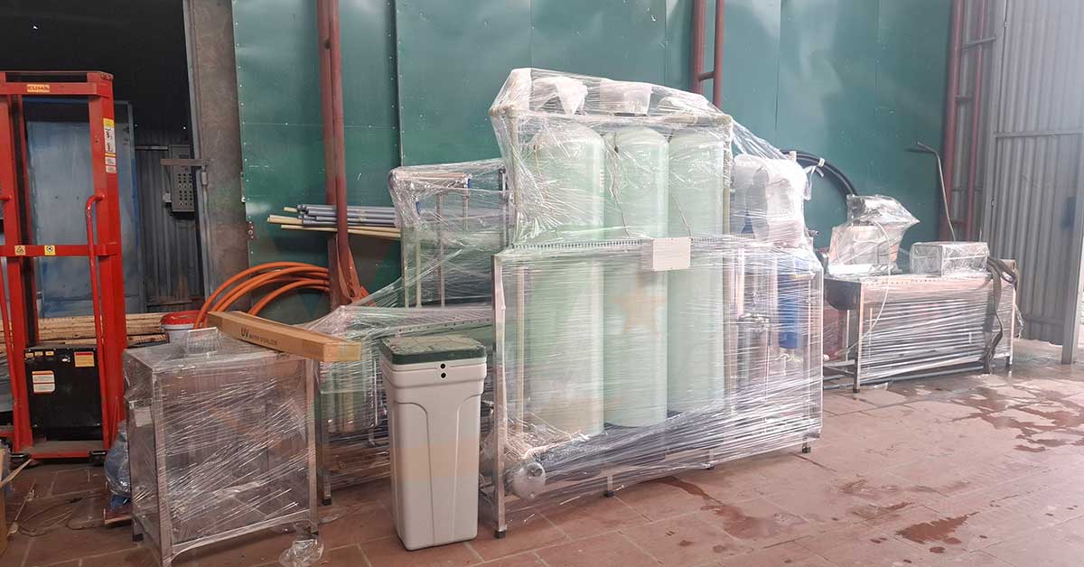 Hệ thống được bọc màng co công nghiệp giúp chống trầy xước