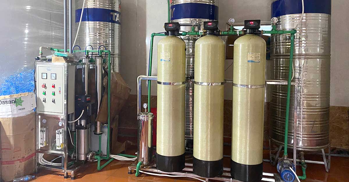 Hệ thống lọc nước RO 1000l/h tại Hòa Bình