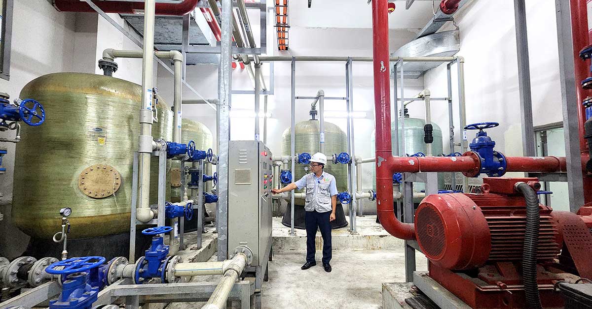 Hệ thống xử lý nước cấp khu đô thị