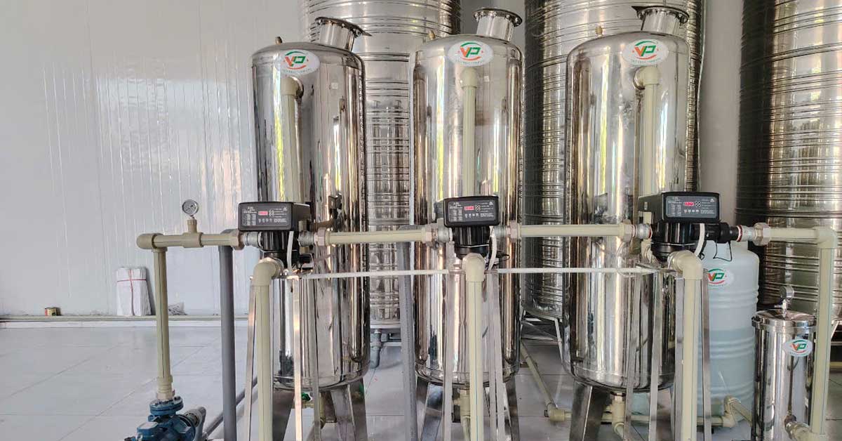Hệ thống xử lý nước giếng khoan có pH thấp