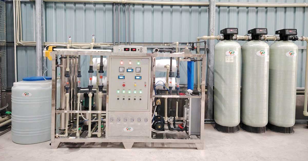 Hệ thống lọc nước RO 2 cấp + EDI 1000l/h tại Hải Phòng