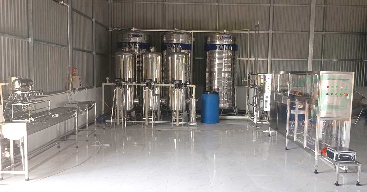 Dự án lọc nước RO công nghiệp 2000L/h tại Quảng Ninh