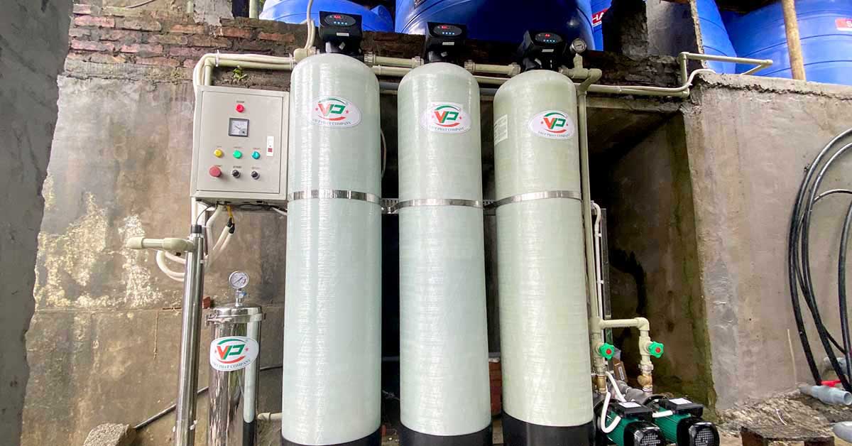 Hệ thống lọc nước giếng khoan nhiễm phèn