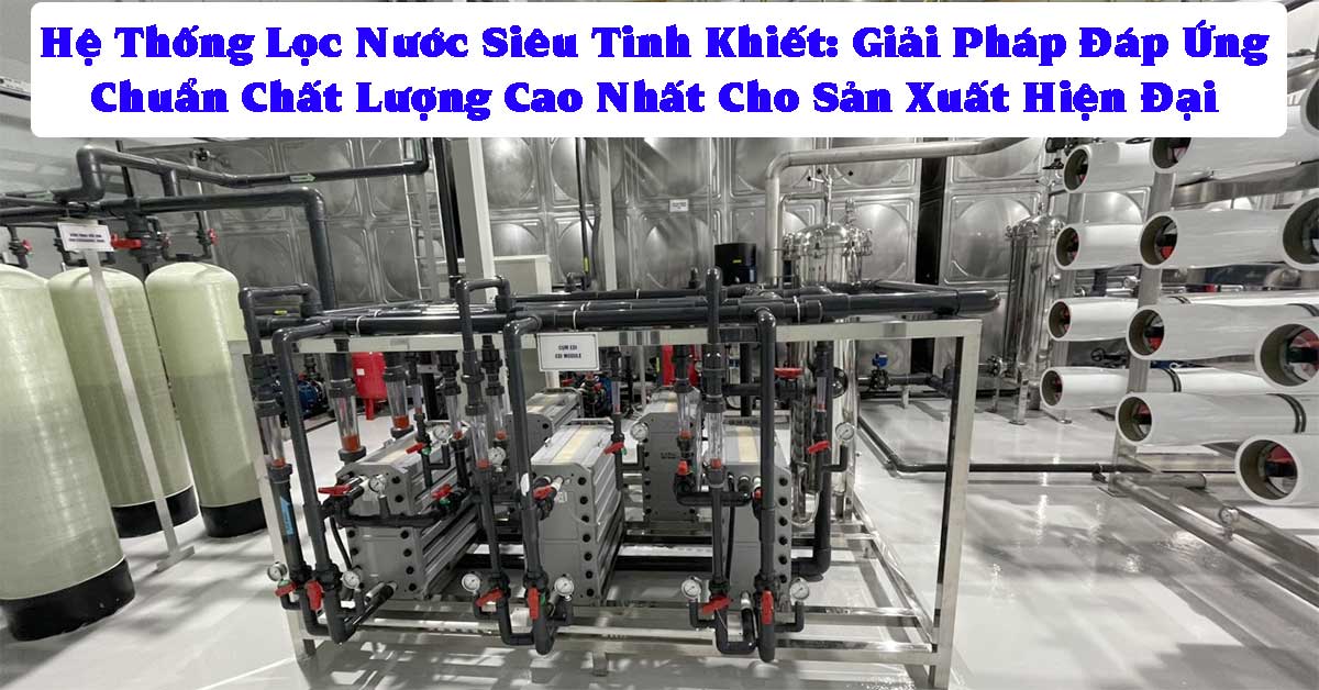 Hệ Thống Lọc Nước Siêu Tinh Khiết: Giải Pháp Đáp Ứng Chuẩn Chất Lượng Cao Nhất Cho Sản Xuất Hiện Đại