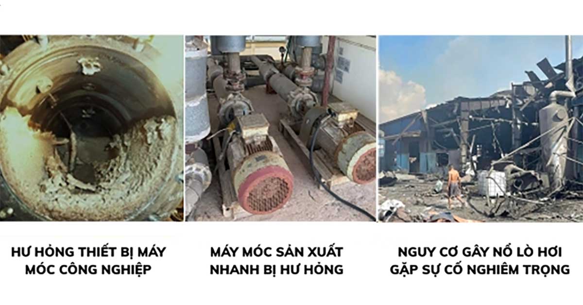 Nước cấp ô nhiễm làm giảm tuổi thọ thiết bị