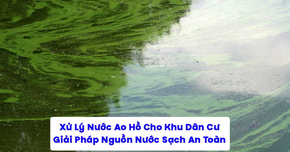 Xử Lý Nước Ao Hồ Cho Khu Dân Cư: Giải Pháp Nguồn Nước Sạch An Toàn