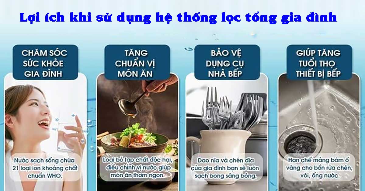 Lợi ích khi lắp đặt hệ thống lọc tổng