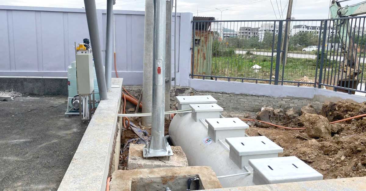 Hoàn thiện lắp đặt module xử lý nước thải sinh hoạt 20m3/ngày đêm tại Thanh Hóa
