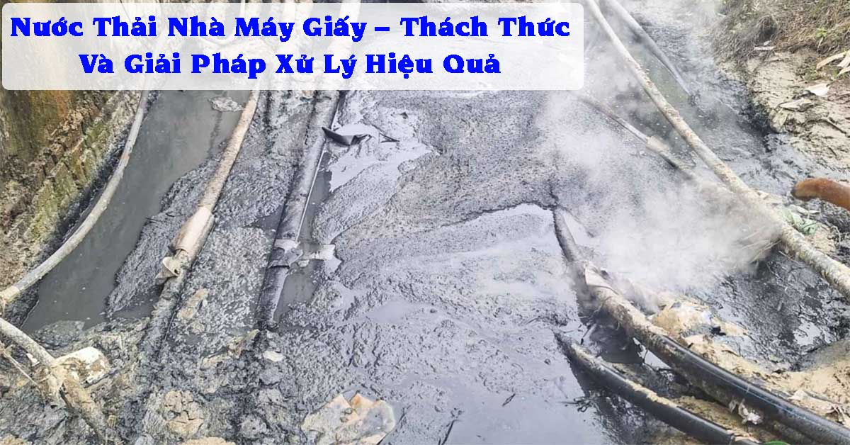 Nước Thải Nhà Máy Giấy – Thách Thức Và Giải Pháp Xử Lý Hiệu Quả