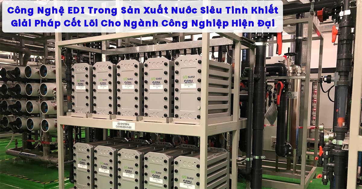 Công Nghệ EDI Trong Sản Xuất Nước Siêu Tinh Khiết – Giải Pháp Cốt Lõi Cho Ngành Công Nghiệp Hiện Đại