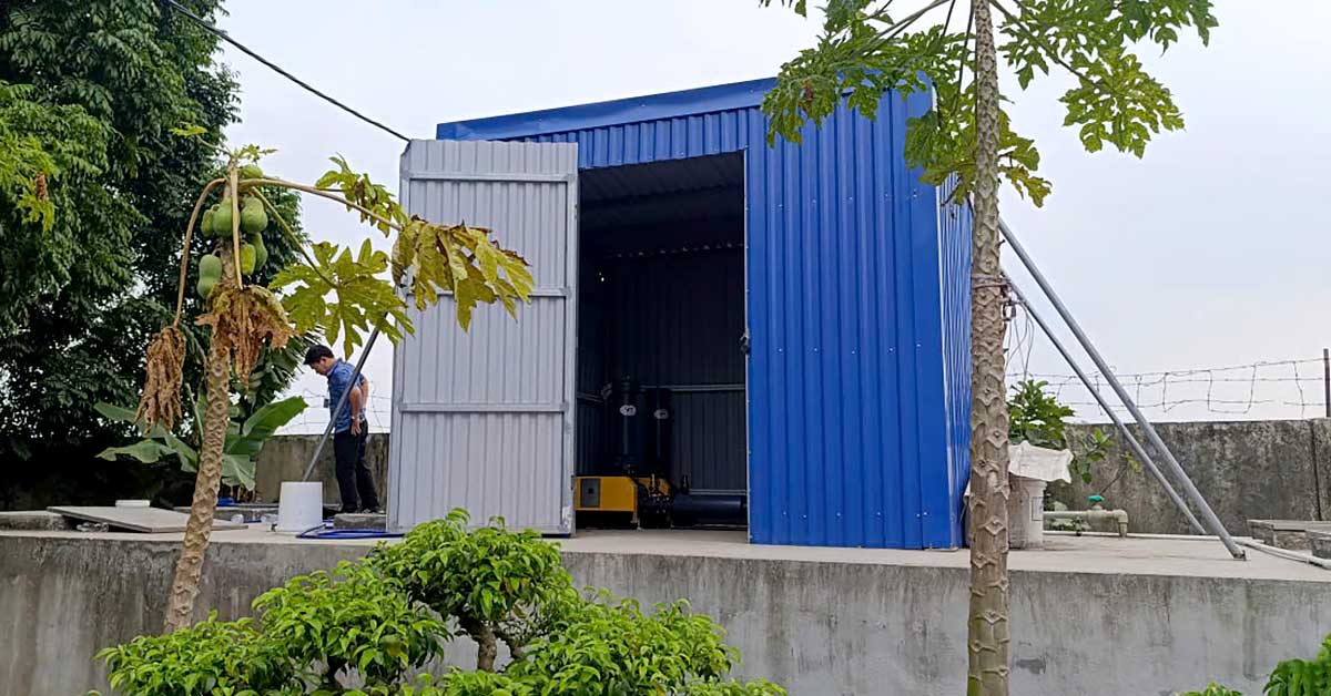 Hệ thống xử lý nước thải 35m3/ngày đêm tại Nam Định