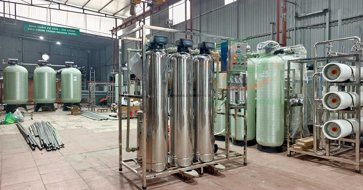 Hệ thống lọc nước RO 1000L/h cho dự án tại Bãi Cháy, Quảng Ninh