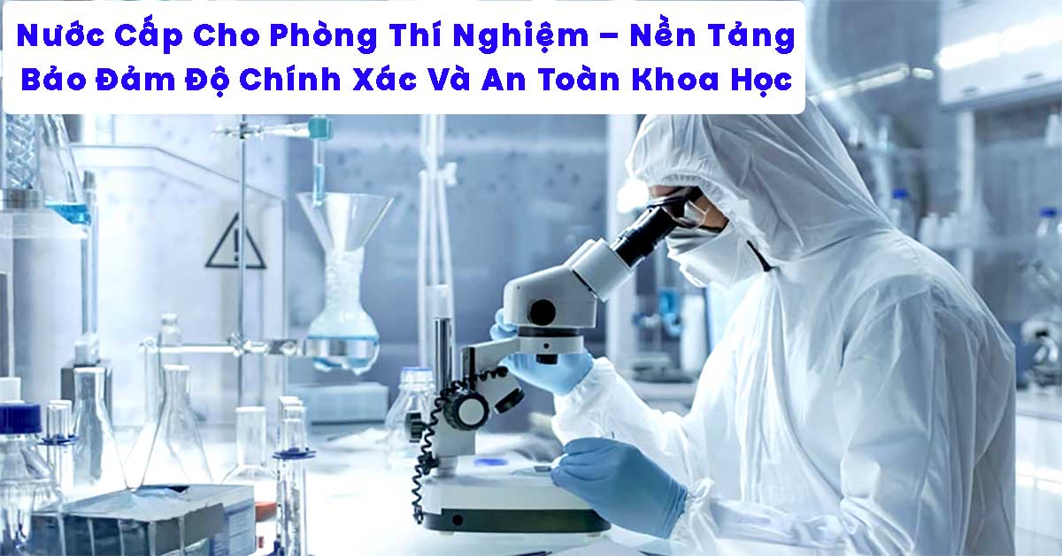 Nước Cấp Cho Phòng Thí Nghiệm – Nền Tảng Bảo Đảm Độ Chính Xác Và An Toàn Khoa Học