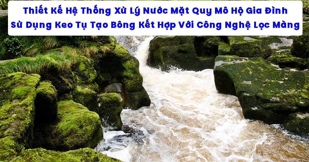 Thiết Kế Hệ Thống Xử Lý Nước Mặt Quy Mô Hộ Gia Đình Sử Dụng Keo Tụ Tạo Bông Kết Hợp Với Công Nghệ Lọc Màng