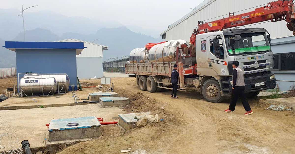 Vận chuyển hệ thống đến công trình
