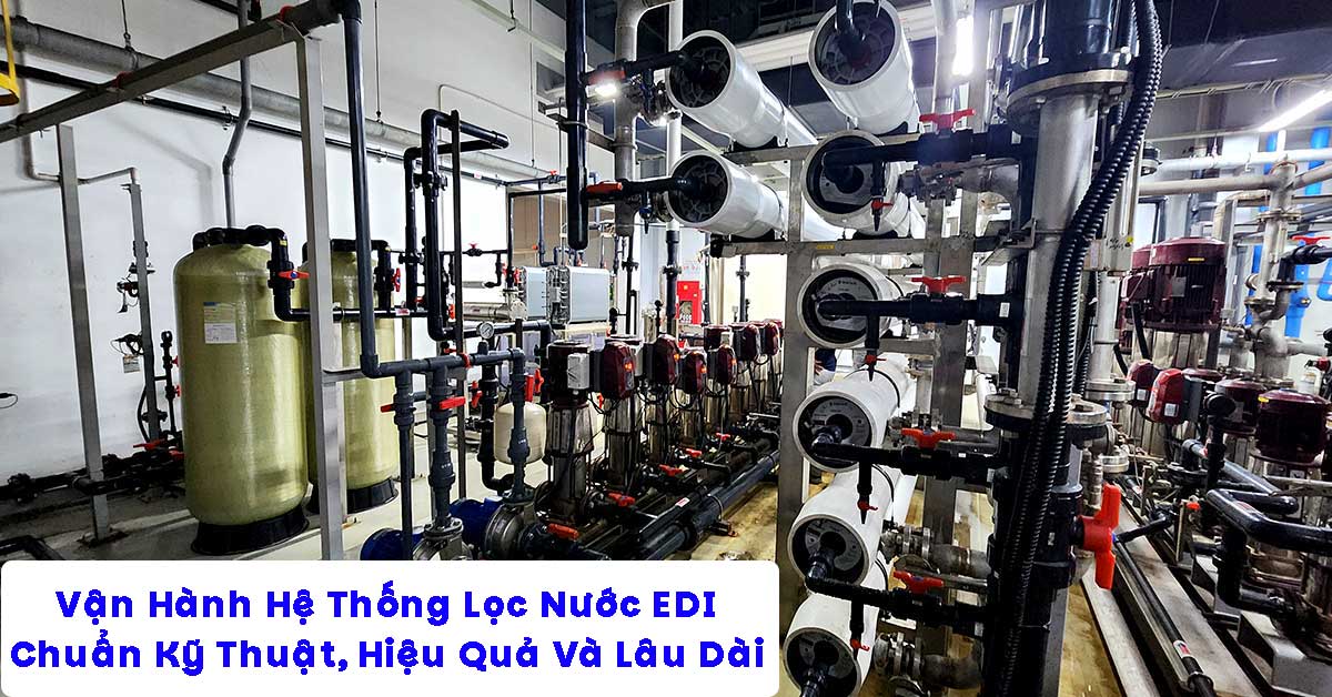 Vận Hành Hệ Thống Lọc Nước EDI Chuẩn Kỹ Thuật, Hiệu Quả Và Lâu Dài