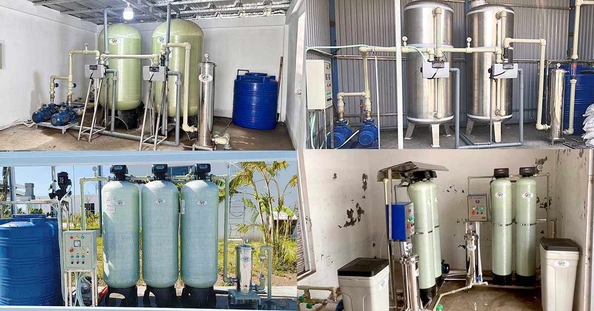 Dự án làm mềm nước cứng do Việt Phát lắp đặt