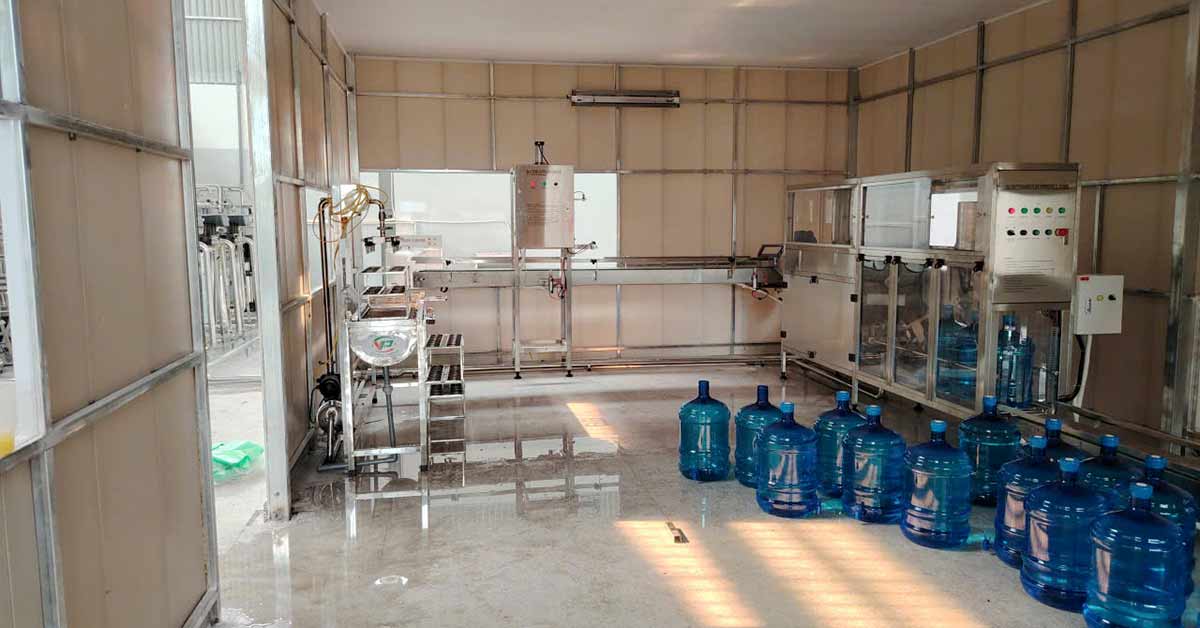 Hệ thống chiết rót nước đóng bình đóng chai