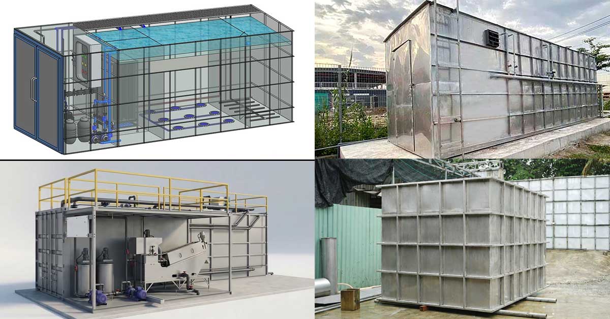 Hệ thống xử lý nước thải hợp khối inox