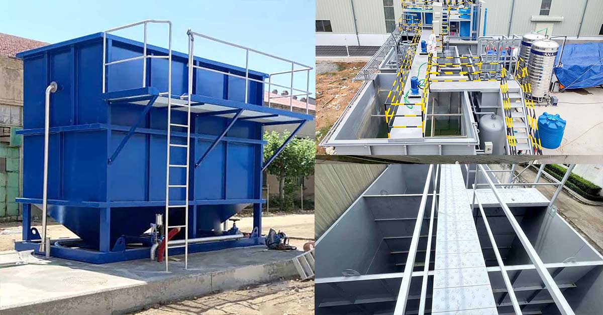 Hệ thống xử lý nước thải hợp khối thép công suất 15-20m3/ngày đêm