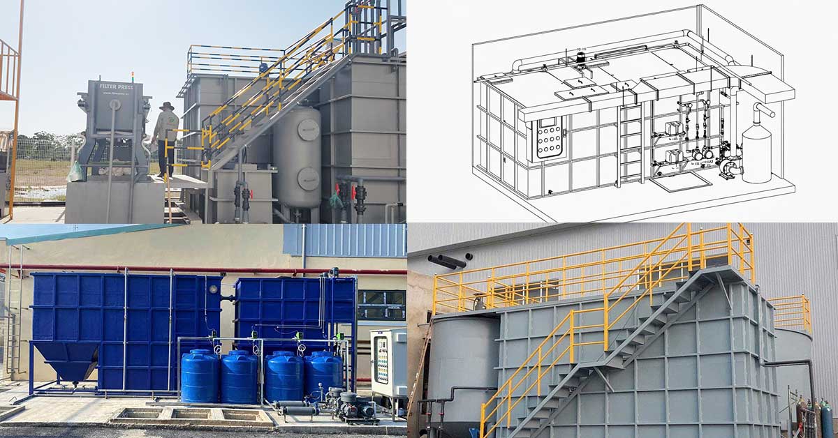 Cấu tạo của hệ thống xử lý nước thải hợp khối