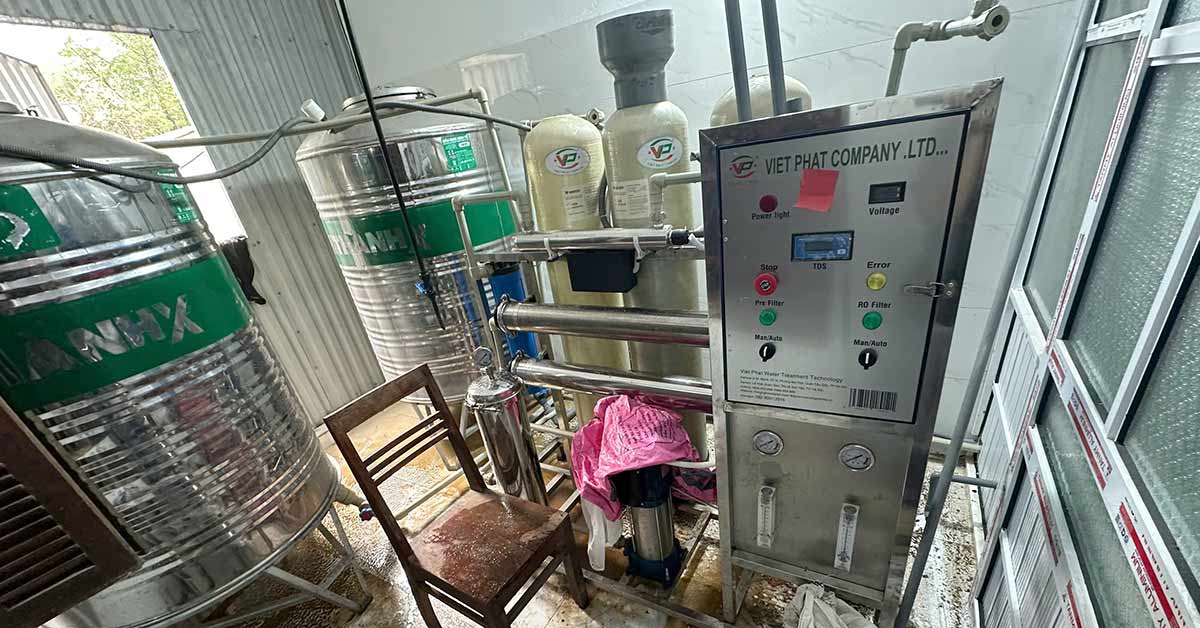 Bảo dưỡng hệ thống lọc nước RO công nghiệp 500L/H tại Cao Bằng
