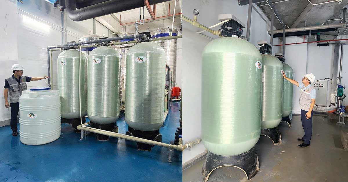 Hệ thống làm mềm nước cứng công nghiệp